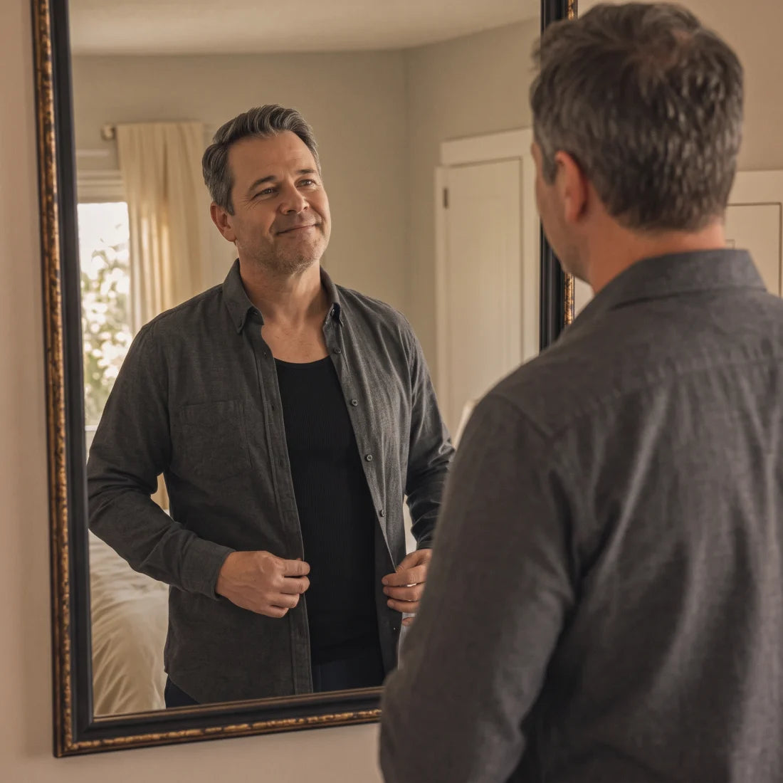 Instant confidence. The mirror finally catches up.